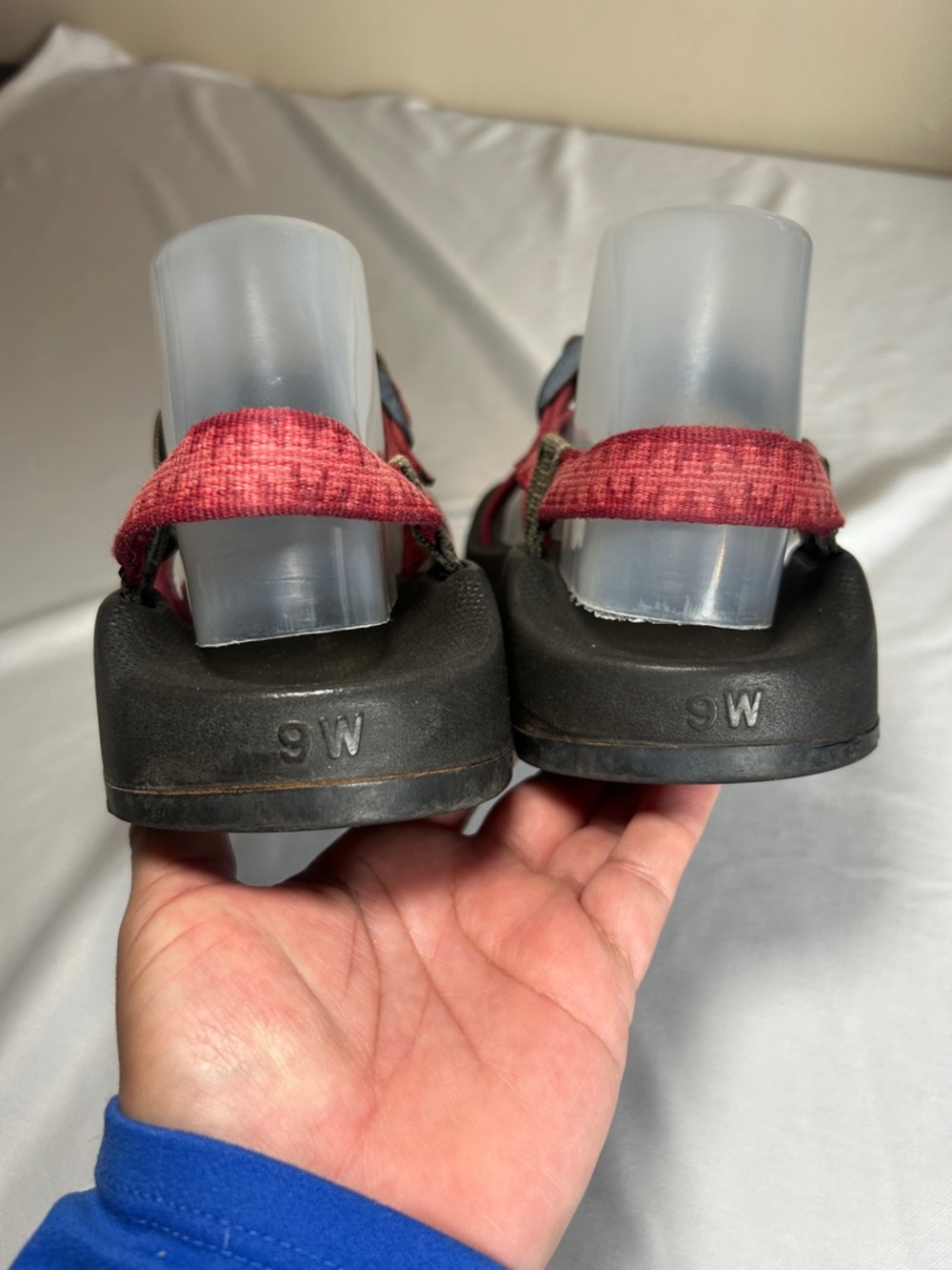 Chaco Adjustable Strap Classic Sandal Burgundy Size 9 - Picture 7 of 16